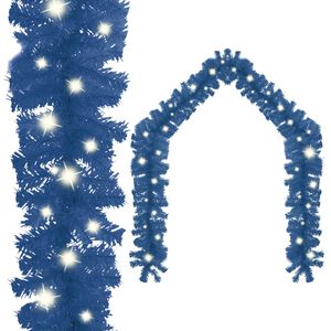 vidaXL Julgirlang med LED-lampor 5 m bl&aring;