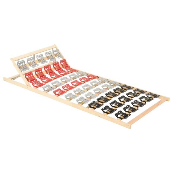 vidaXL Ribbotten med 12 ribbor justerbart huvudomr&aring;de 100x200 cm