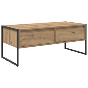 vidaXL Kaffeebord Artisan Ek 100 x 46 x 40 cm Konstruerat tr&auml;