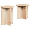 vidaXL Kaffeebord 2 pcs Naturfärg