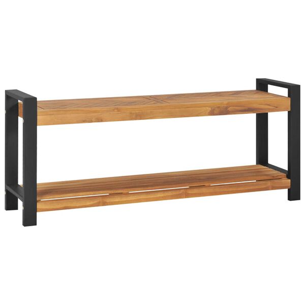 vidaXL B&auml;nk 120 cm massiv teak