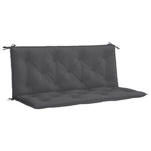 vidaXL B&auml;nkdyna f&ouml;r tr&auml;dg&aring;rden antracit 120x(50+50)x7 cm oxfordtyg