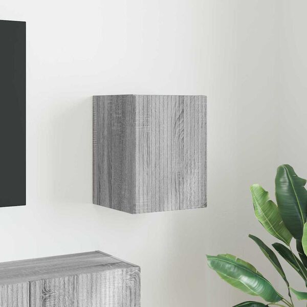 vidaXL TV V&auml;gghylla Gr&aring; Sonoma 30 x 31 x 40 cm Konstruerat tr&auml;