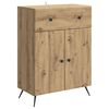 vidaXL Sideboard med l&aring;da Artisan-ek 66 x 34,5 x 90 cm Konstruerat tr&auml;