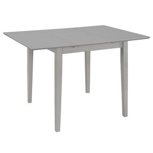 vidaXL Utdragbart matbord (80-120)x80x74 cm gr&aring; MDF
