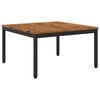 vidaXL Kaffeebord Naturlig och svart 80 x 80,5 x 45 cm