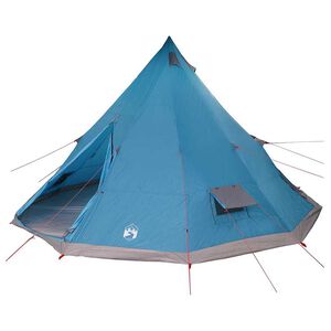 vidaXL Tipi T&auml;lt med tak med lagring Bl&aring; 560 x 560 x 300 cm taffeta
