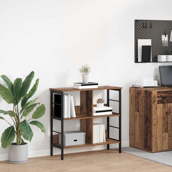 vidaXL Hyllsystem Gammalt tr&auml; 82 x 32 x 79 cm Konstruerat tr&auml;