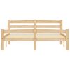 vidaXL S&auml;ngram med 4 l&aring;dor massiv furu 140x200 cm