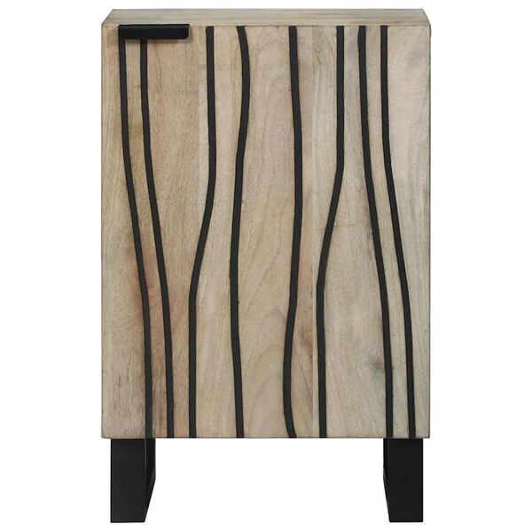 vidaXL Badrumssk&aring;p med handfat Vit 38 x 33,5 x 58 cm Konstruerat tr&auml;