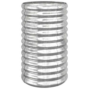 vidaXL Odlingsl&aring;da galvaniserat st&aring;l 40x40x68 cm silver
