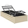 vidaXL Elektrisk Justerbar S&auml;ng Ram Gr&auml;ddvit 200 x 80 x 33,5 cm St&aring;l