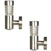 Luxform Tr&auml;dg&aring;rdslampa solcell LED v&auml;gglampa Tacoma 2 st silver 34245