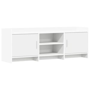 vidaXL TV-sk&aring;p 130 x 33 x 47 cm Vit Konstruerat tr&auml;