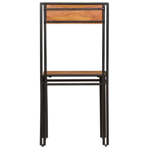 vidaXL Matstolar 6 st massivt akaciatr&auml;