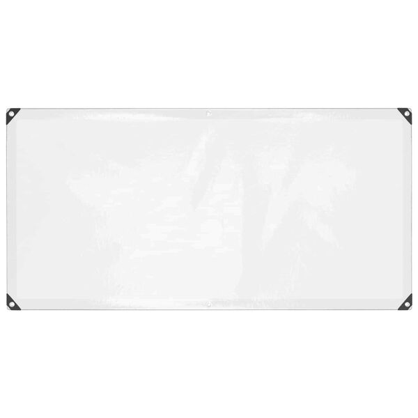 vidaXL Tarpaulin med &ouml;glor Transparent 1 x 2 m polyeten