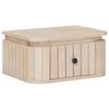 vidaXL Handgjord S&auml;ngbord Vit 40 x 30 x 20 cm Massivt mangotr&auml;