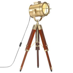 vidaXL Golvlampa massivt mangotr&auml; 69 cm