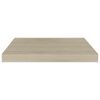 vidaXL Svävande vägghyllor 2 st ek 50x23x3,8 cm MDF
