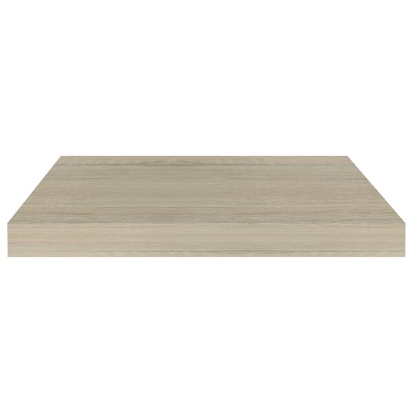 vidaXL Svävande vägghyllor 2 st ek 50x23x3,8 cm MDF