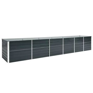 vidaXL Odlingsl&aring;da upph&ouml;jd galvaniserat st&aring;l 480x80x77 cm antracit
