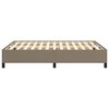vidaXL Sängram utan madrass taupe 140x190 cm tyg