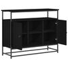 vidaXL Sideboard Svart Ek 100 x 35 x 80 cm Konstruerat tr&auml;