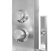 vidaXL Duschpanelsystem rostfritt stål fyrkantig
