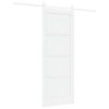 vidaXL Skjutd&ouml;rr ORKDAL 78 x 202 cm Konstruerat tr&auml; Vit