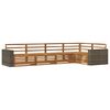 vidaXL Utomhussoffset 5 pcs Naturlig 331 x 172,5 x 73 cm