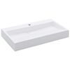 vidaXL Handfat 80x46x11 cm mineralgjuten vit