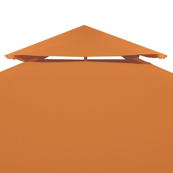 vidaXL Paviljongtak 310 g/m&sup2; 3 x 3 m orange