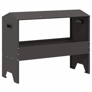 vidaXL Fodertrog f&ouml;r boskap Svart 79 x 35 x 62 cm 15 kg