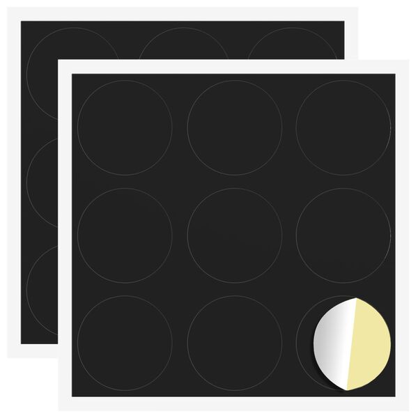 vidaXL Sj&auml;lvh&auml;ftande skruvomslag 2 pcs Svart &Oslash; 20 x 0,5 mm