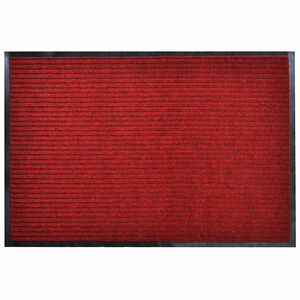 vidaXL D&ouml;rrmatta r&ouml;d 90 x 120 cm PVC