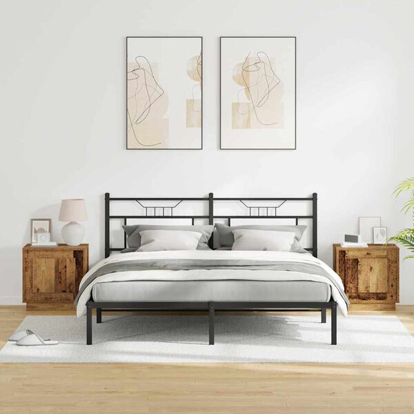 vidaXL Nattduksbord 2 pcs Gammalt tr&auml; 44 x 34,5 x 45 cm