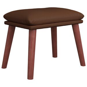 vidaXL Fotpall brun 45x29,5x35 cm konstl&auml;der