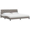 vidaXL Bed with Mattress Taupe 200x200 cm Fabric