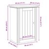 vidaXL Väggmonterat badrumsskåp BODO vit 44x30x60 cm
