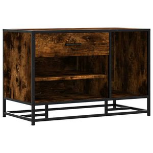 vidaXL Skob&auml;nk r&ouml;kf&auml;rgad ek 80x40x53,5 cm konstruerat tr&auml; och metall