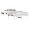 vidaXL S&auml;ngram Vit 135 x 190 cm Massiv furu