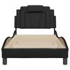 vidaXL Bed Frame "Viana" without Mattress Black 80x200 cm Faux Leather