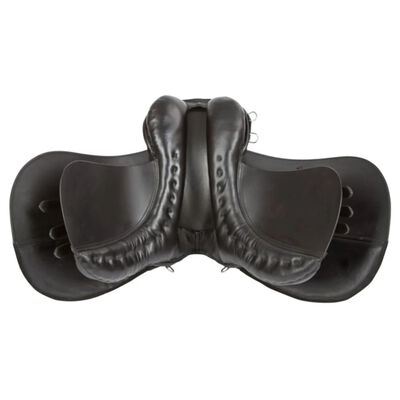 Kerbl Ponny-sadel svart läder 32196