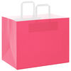 vidaXL Pappersp&aring;sar 250 st med handtag rosa 32x22x24 cm
