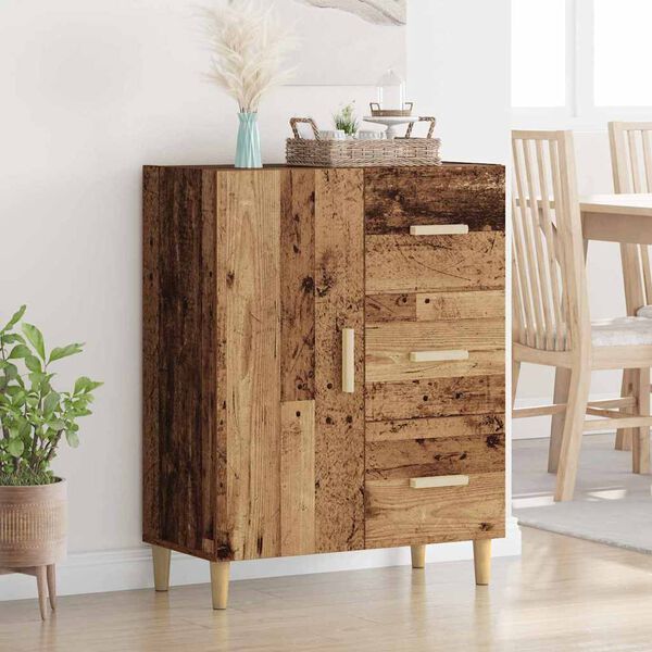 vidaXL Sideboard Gammalt tr&auml; 34 x 69.5 x 90 cm Konstruerat tr&auml;