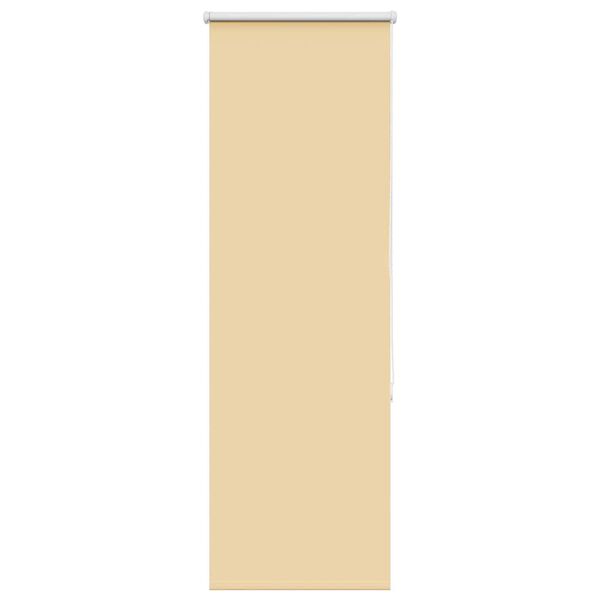 vidaXL Rullgardin m&ouml;rkl&auml;ggningsbeige 55x150 cm tyg bredd 50,7 cm