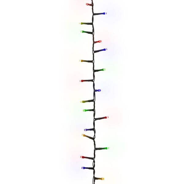vidaXL Kompakt ljusslinga med 400 LED flerfärgad 13 m PVC