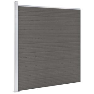 vidaXL Staketpanel WPC 175x186 cm gr&aring;