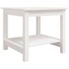 vidaXL Soffbord vit 50x50x45 cm massiv furu