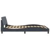 vidaXL Bed Frame "Dover" Dark Grey 140x200 cm Velvet